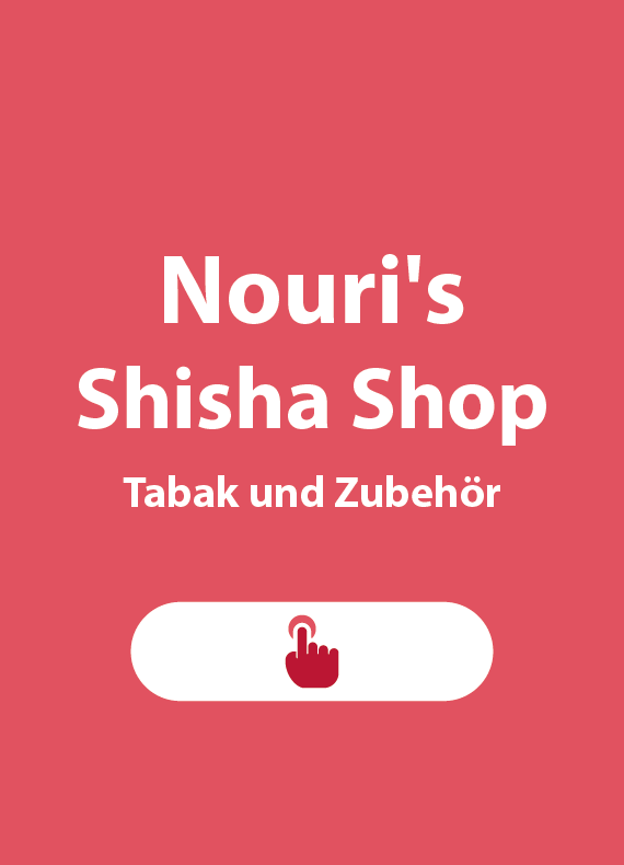 Spendendosen-Standort: Nouri's Shisha Shop (Tabak und Zubehör).
