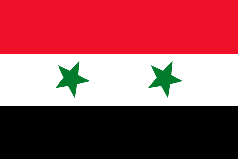 Flagge von Syrien – Einsatzgebiet folgt bald.
